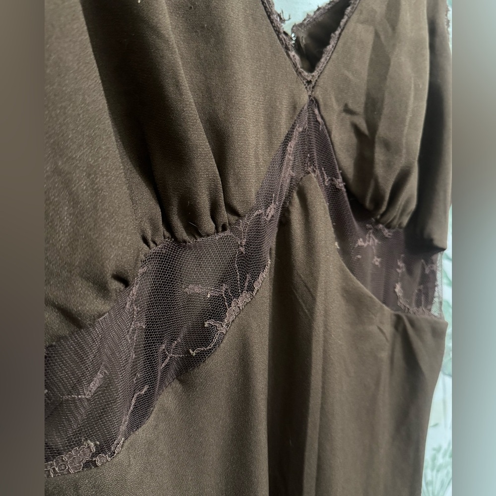 Wild Fable Brown Chemise Slip Dress